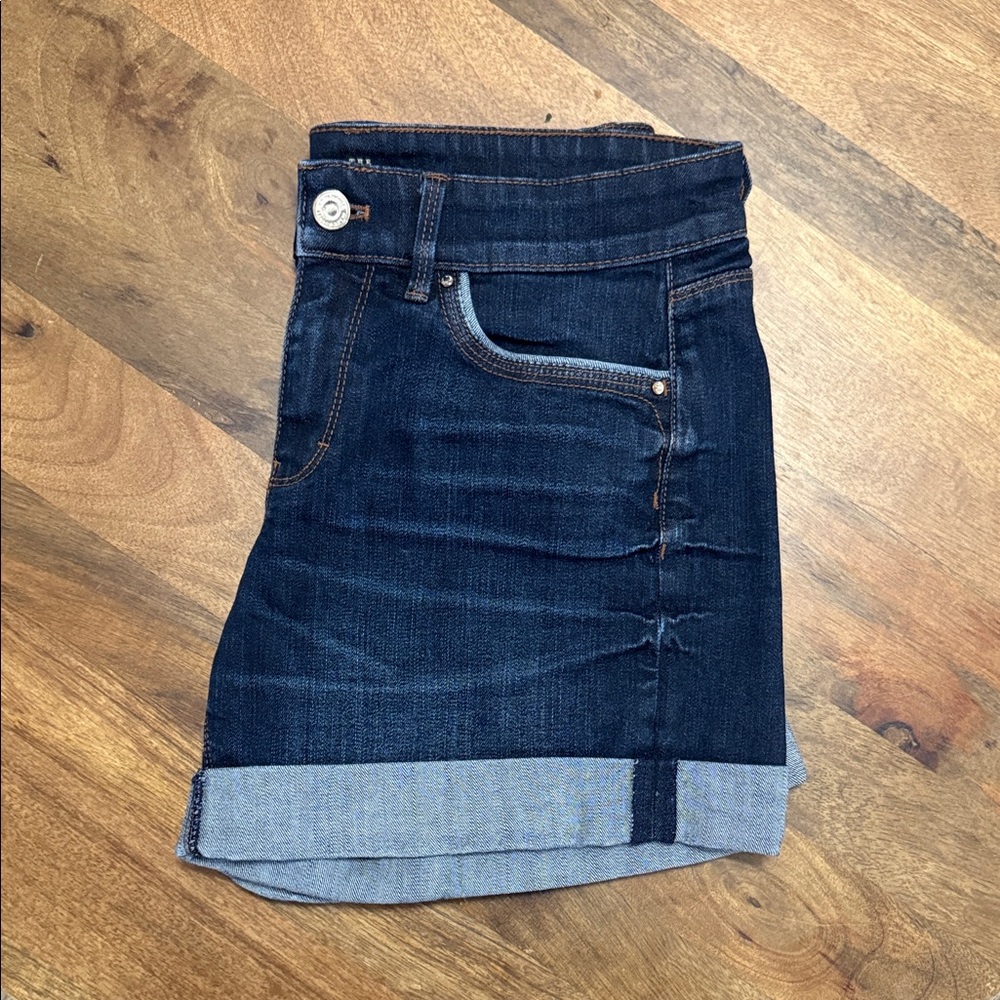 White House Black Market Dark Blue Jean Shorts